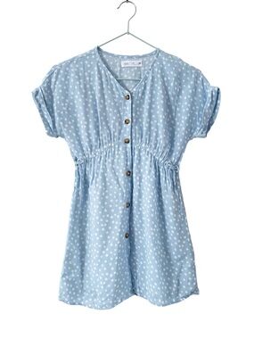 Zara girls size 7 button front dress